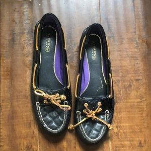 Audrey Black Quilted Sperry